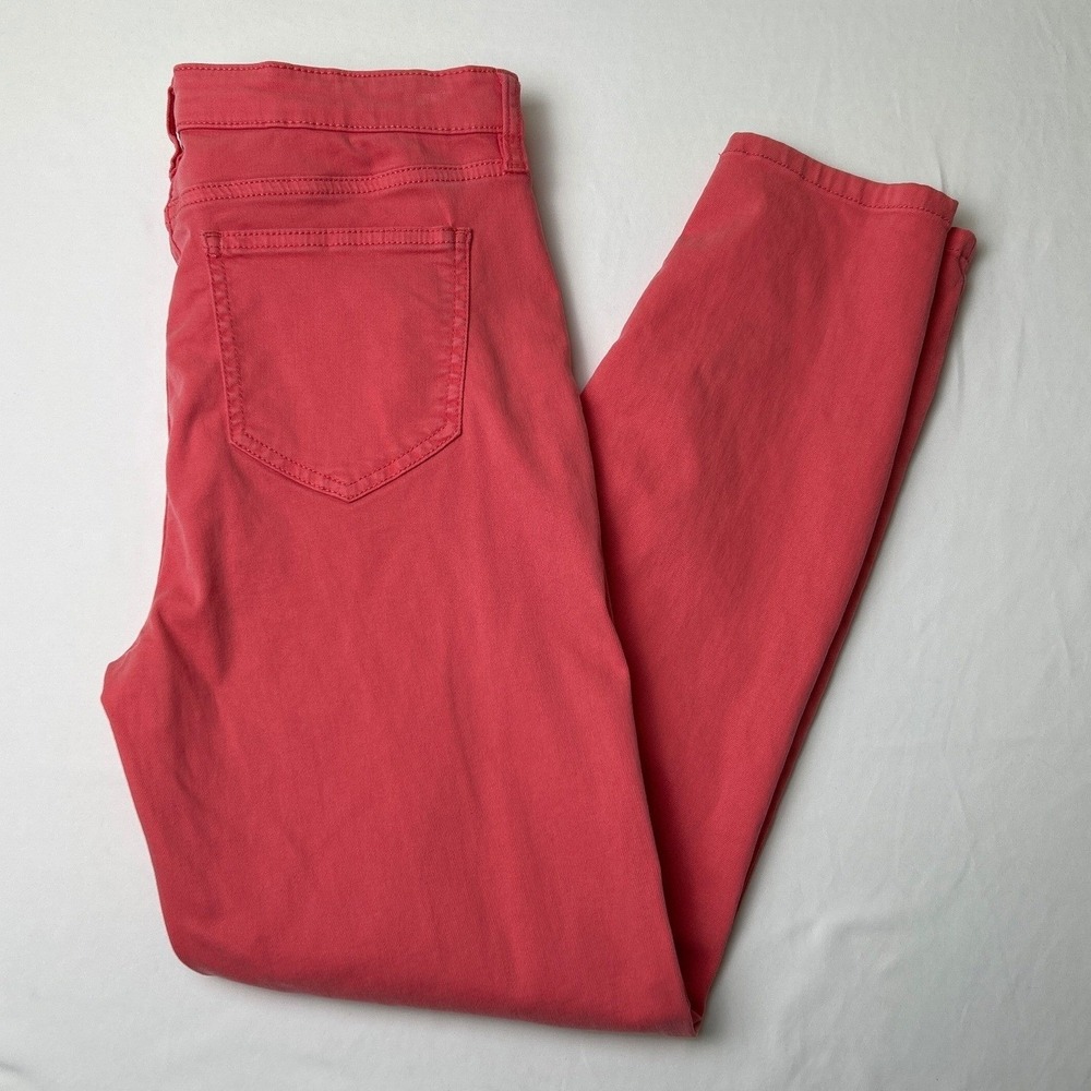 Buffalo David Bitton Womens Ankle Skinny Jeans Coral Pink 6/28 Havana High Rise
